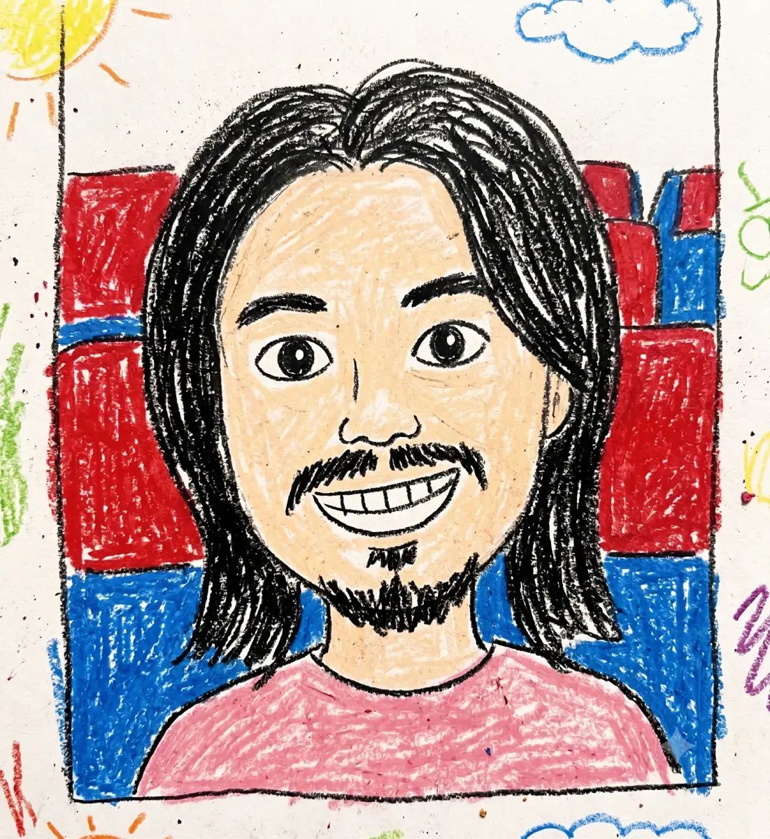 Crayon portrait of Zixian