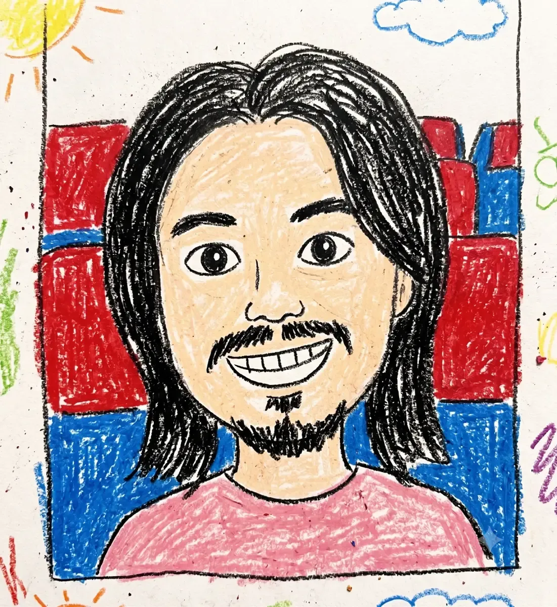 Crayon portrait of Zixian