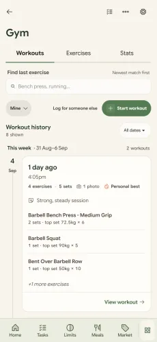 Cubby gym workout