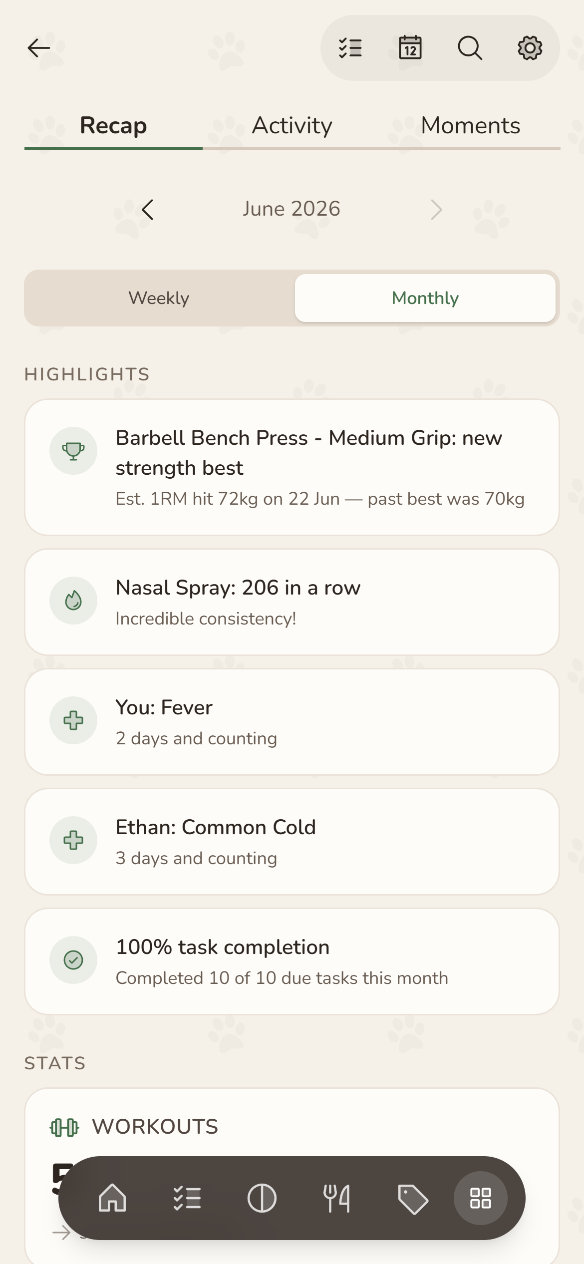 Cubby journal recap