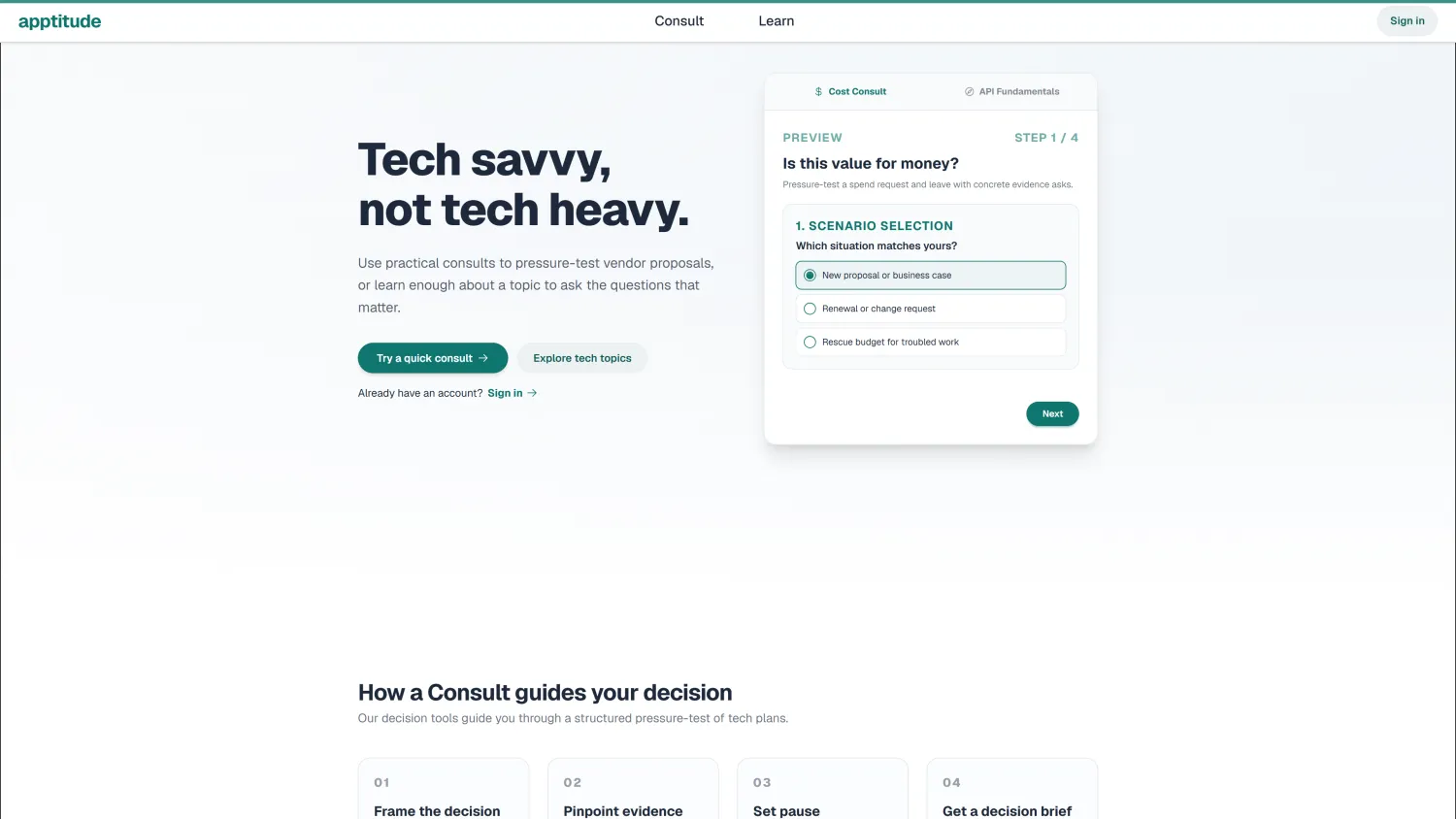 Apptitude screenshot