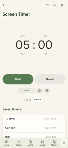 Cubby screen timer