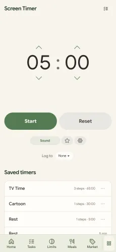 Cubby screen timer